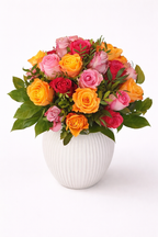 Farverig Rosenbuket